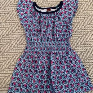 2T Tea Peacock motif dress